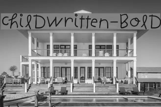 ChildWritten-Bold Font examples