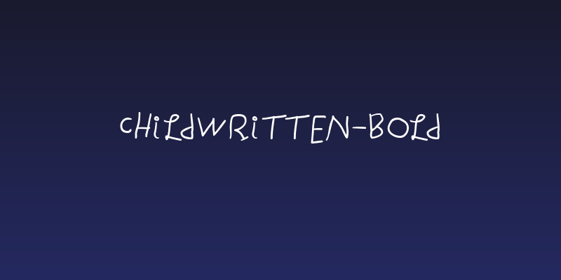 ChildWritten-Bold Social Header