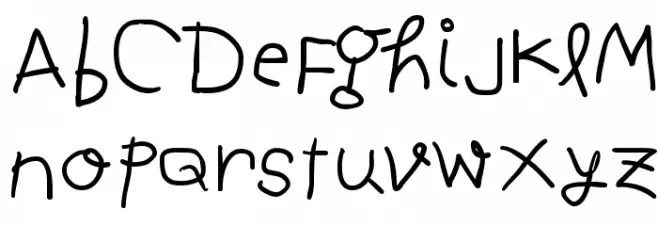 ChildWritten-Bold Polices MINUSCULES
