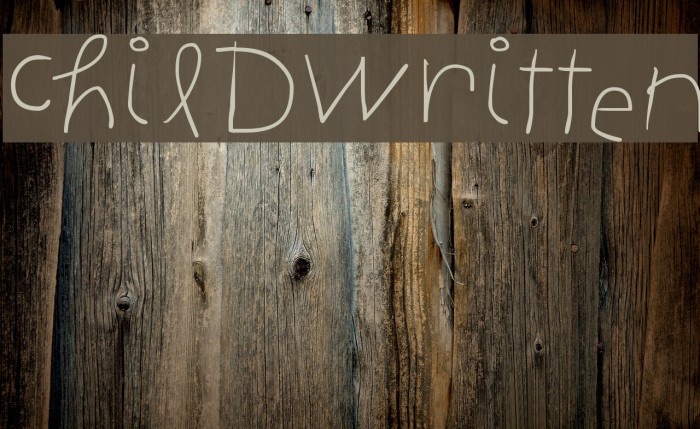 ChildWritten Font examples