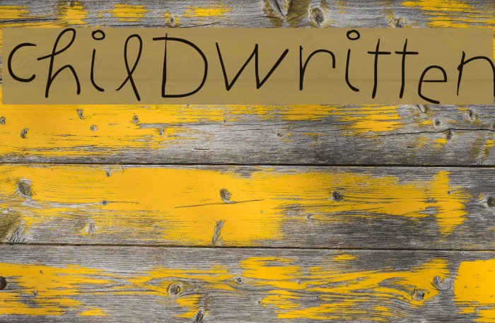 ChildWritten Font examples