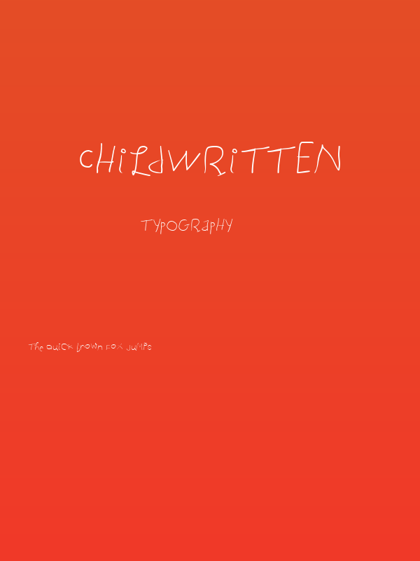 ChildWritten Poster