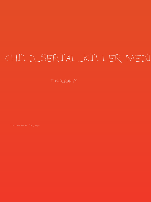 Child_Serial_Killer Medium Poster