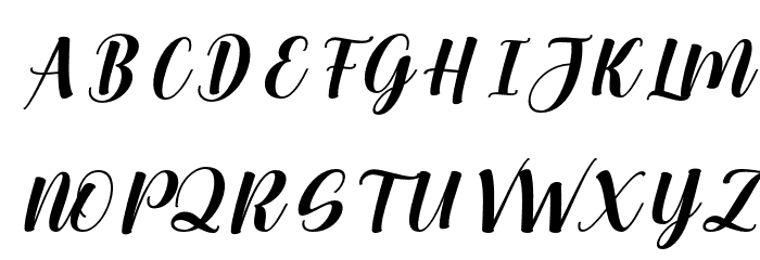 Childa-Italic Font UPPERCASE