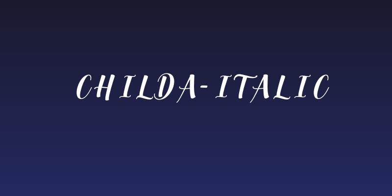Childa-Italic Social Header