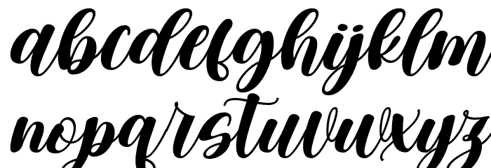 Childa-Italic Font LOWERCASE