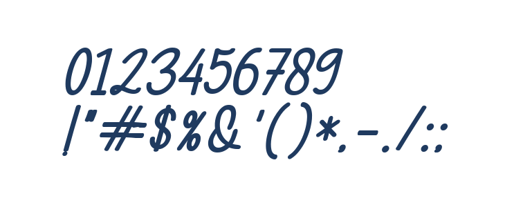 Childa Sans Bold Italic Other Characters