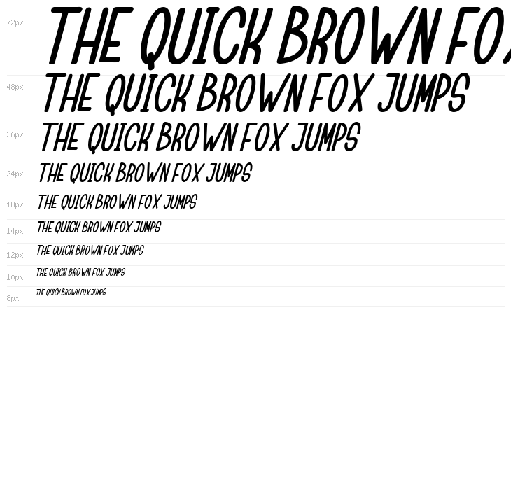 Childa Sans Bold Italic Waterfall