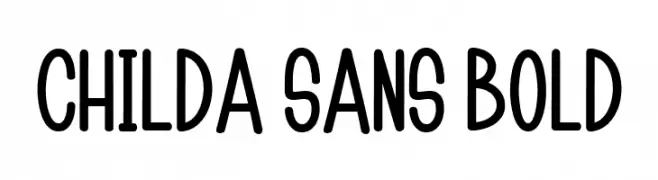 Childa Sans Bold  フリーフォントのダウンロード