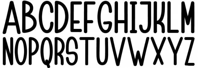 Childa Sans Bold Fonte MAIÚSCULAS