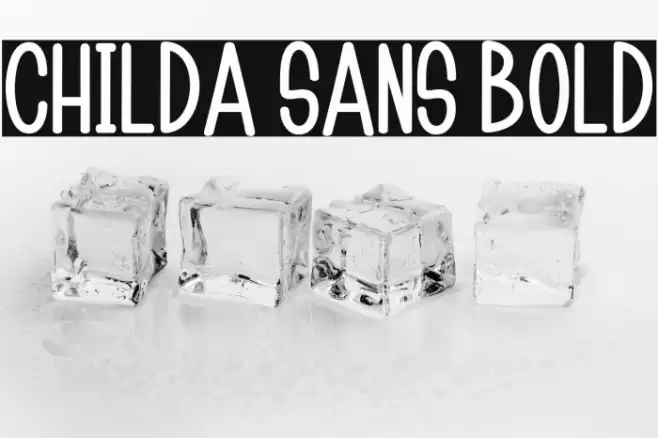 Childa Sans Bold Fonte examples
