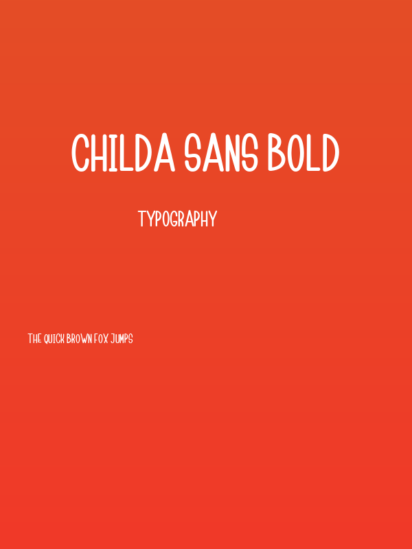 Childa Sans Bold Poster
