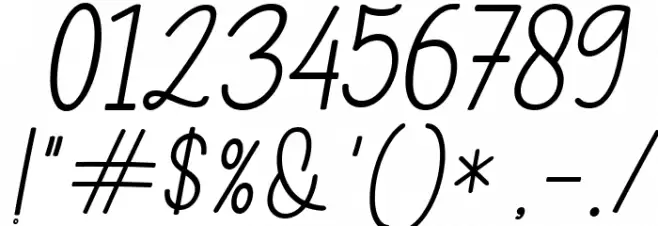 Childa Sans Italic Font OTHER CHARS