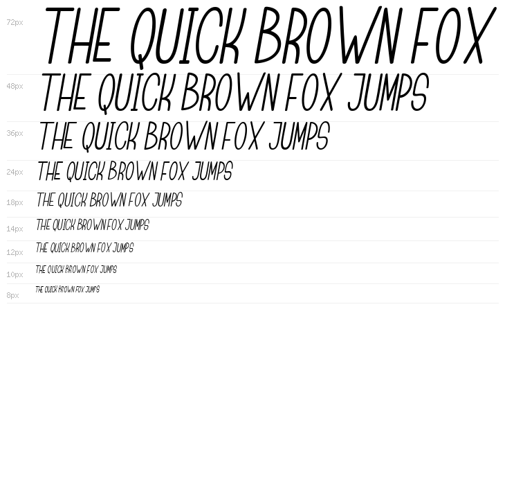 Childa Sans Italic Waterfall