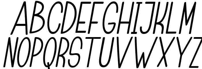 Childa Sans Italic Font LOWERCASE