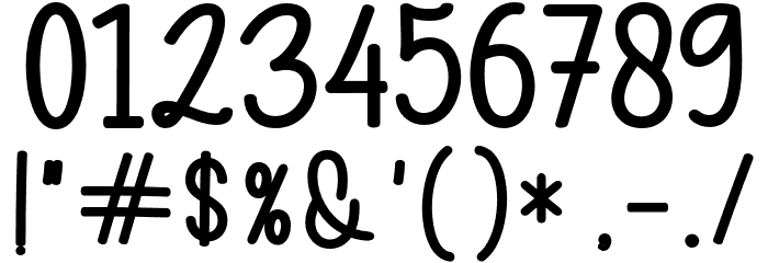 ChildaSans-Bold Font OTHER CHARS