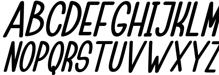 ChildaSans-BoldItalic Font LOWERCASE