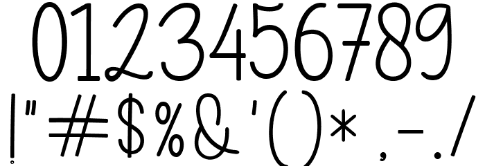 ChildaSans Font OTHER CHARS