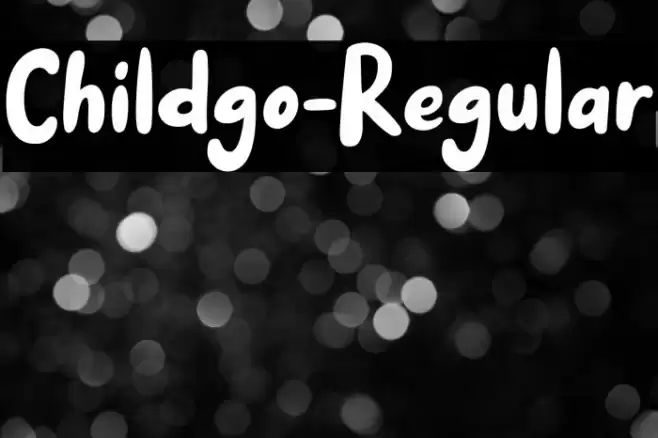 Childgo-Regular Font examples