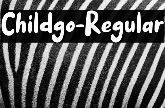 Childgo-Regular Font examples