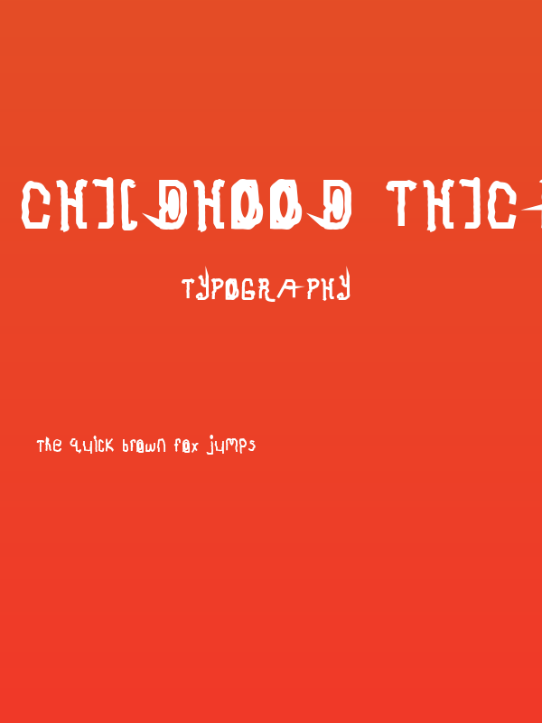 Childhood Thick Poster