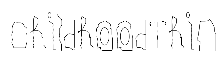Childhood Thin  Frei Schriftart Herunterladen