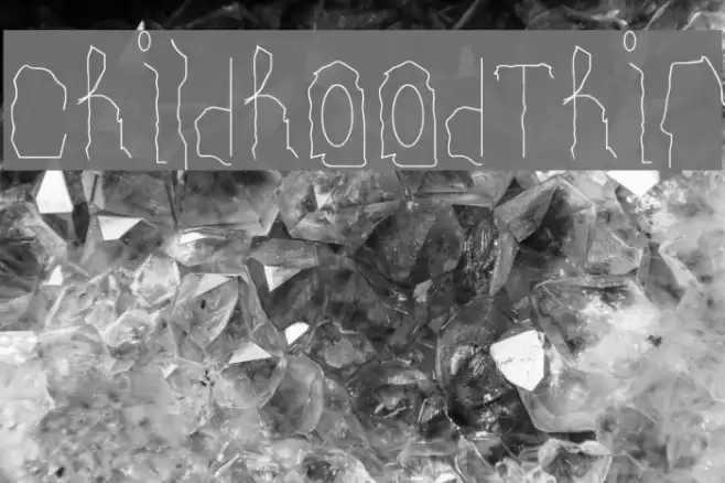 Childhood Thin Font examples