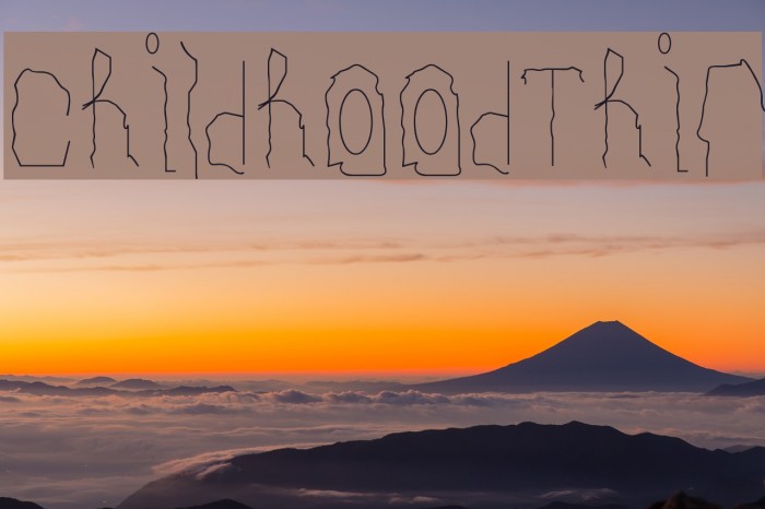 Childhood Thin Example 3