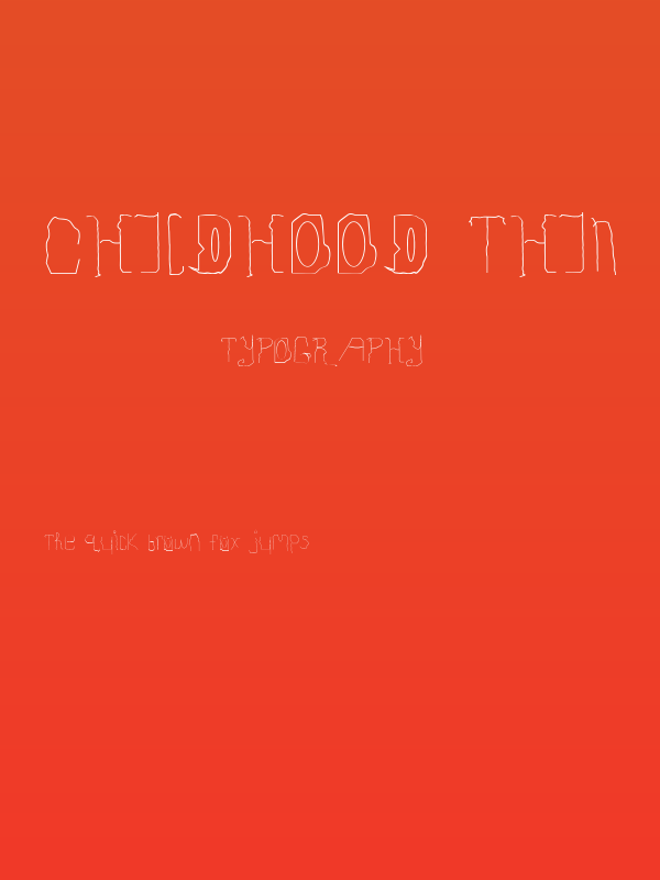 Childhood Thin Poster