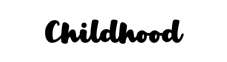 Childhood  Frei Schriftart Herunterladen