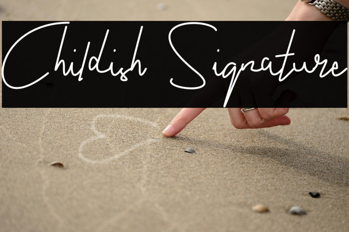 Childish Signature Example 1