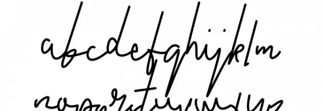 Childish Signature Caratteri MINUSCOLO