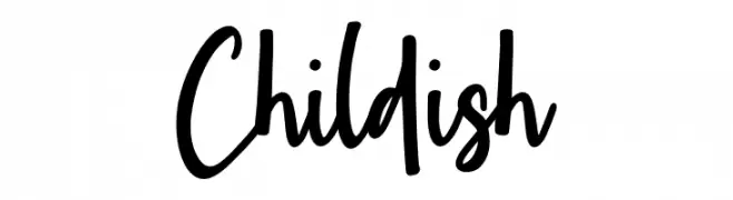 Childish  Fuentes Gratis Descargar
