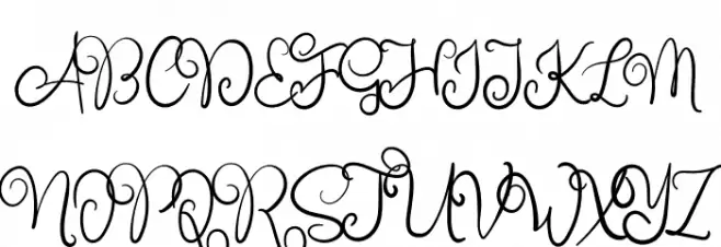 Childish Schriftart Groß