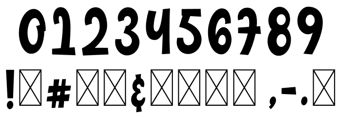 ChildishFree Font OTHER CHARS