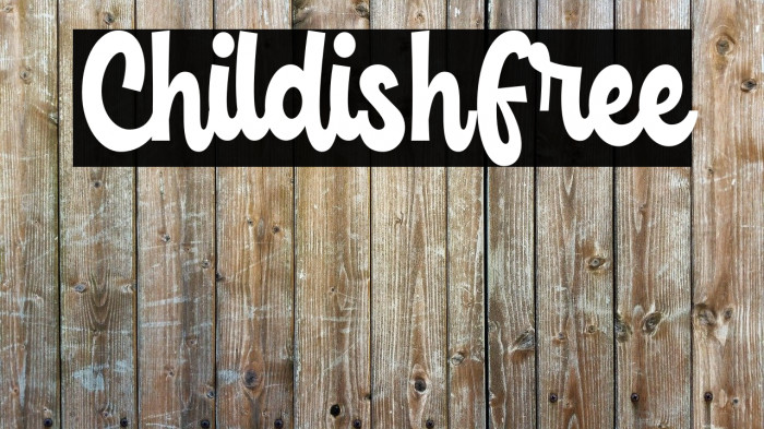 ChildishFree Font examples