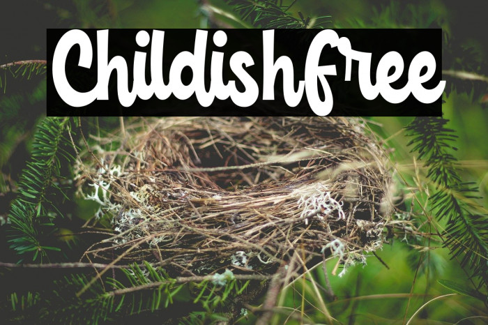 ChildishFree Font examples