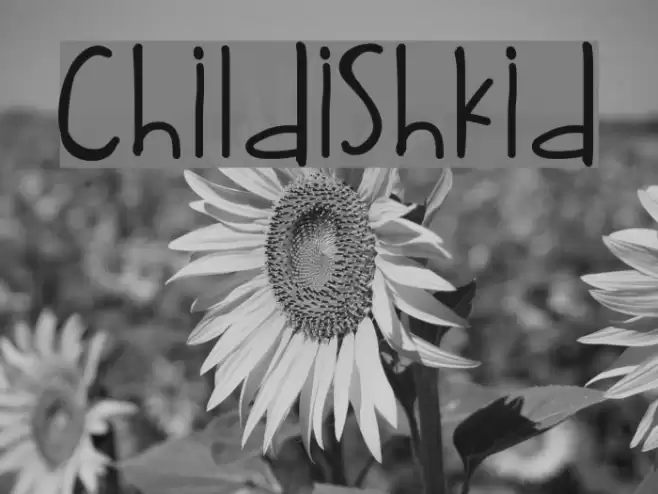 ChildishKid Font examples
