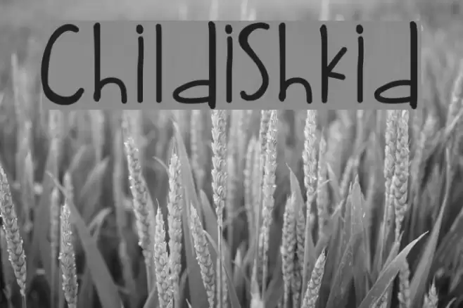 ChildishKid Font examples