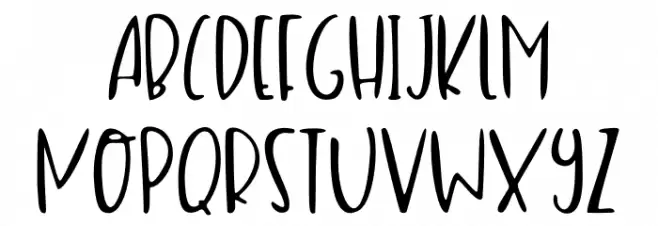 Childkid Font UPPERCASE