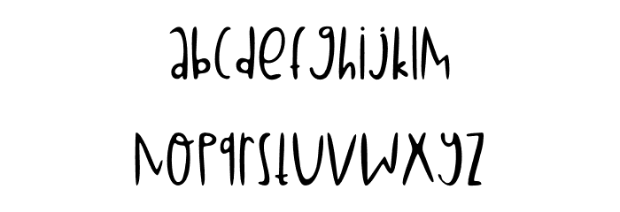 Childkid Font LOWERCASE