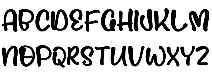 Childkiss Heart Font UPPERCASE