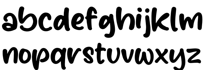Childkiss Heart Font LOWERCASE