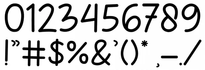 Childlet Bold Font OTHER CHARS