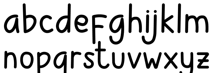 Childlet Bold Font LOWERCASE