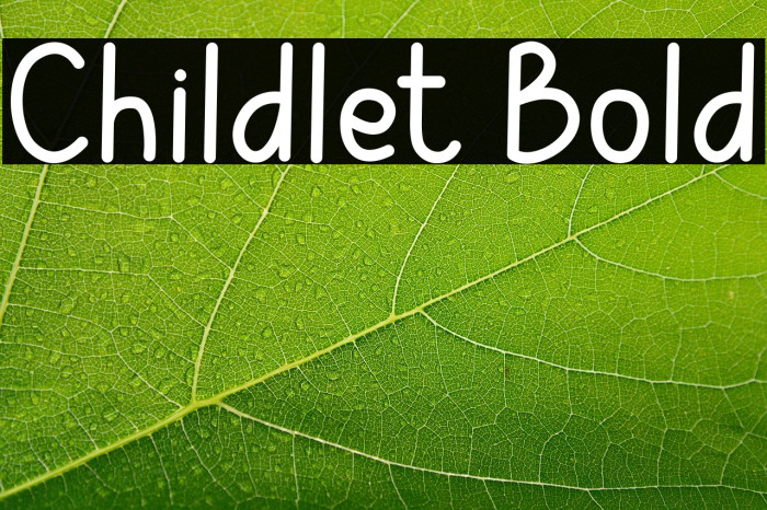 Childlet Bold Example 3