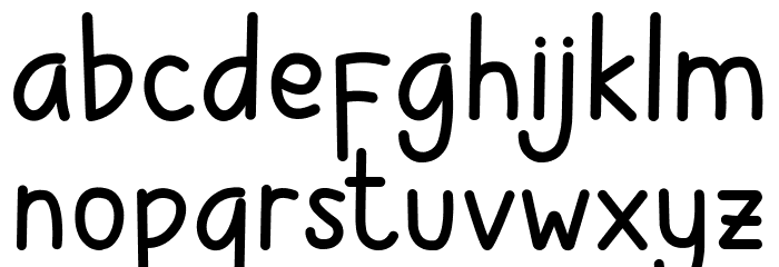 Childlet Bold Font LOWERCASE
