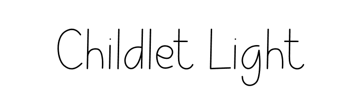 Childlet Light  font caratteri gratis