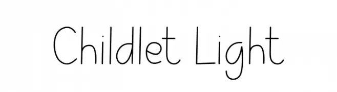 Childlet Light  Fuentes Gratis Descargar