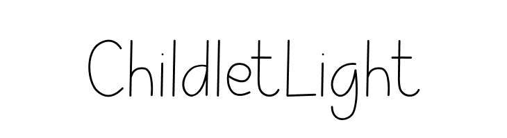 Childlet Light  Frei Schriftart Herunterladen